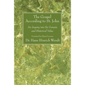 The Gospel According to St. John