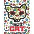 Halloween Cat Coloring Book For Kids: 40 Amazing Cat Coloring Pages with Halloween Themed Designs For Animal Lovers
