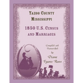 Yazoo County, Mississippi, 1850 Census and Marriages