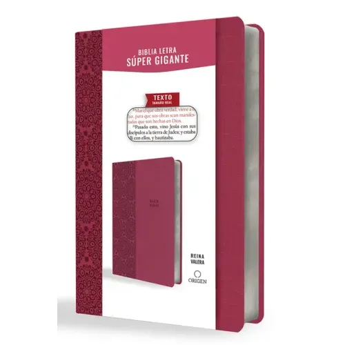 Biblia Reina Valera Letra Súper Gigante, Símil Piel Fucsia / Spanish Bible Reina Valera Super Giant Print, Fuchsia Leathersoft