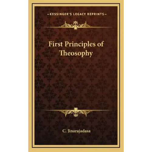 First Principles of Theosophy