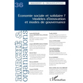Economie sociale et solidaire ? Modèles d'innovation et modes de gouvernance