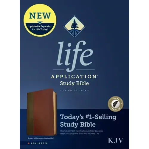 KJV Life Application Study Bible, Third Edition (Leatherlike, Brown/Mahogany, Indexed, Red Letter)