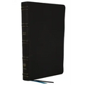 Nkjv, Large Print Thinline Reference Bible, Blue Letter, MacLaren Series, Genuine Leather, Black, Comfort Print: Holy Bible, New King James Version