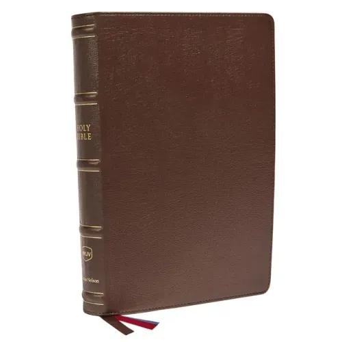 Nkjv, Large Print Verse-By-Verse Reference Bible, MacLaren Series, Genuine Leather, Brown, Comfort Print: Holy Bible, New King James Version