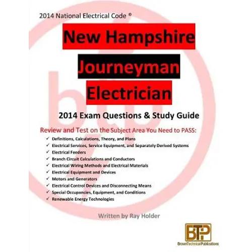 New Hampshire 2014 Journeyman Electrician Study Guide