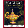 Magical Colour by Number: Magical elements composed of enchanting lamps, magical books, wands, brooms, wizard hat coloring book for Kids Ages 4-