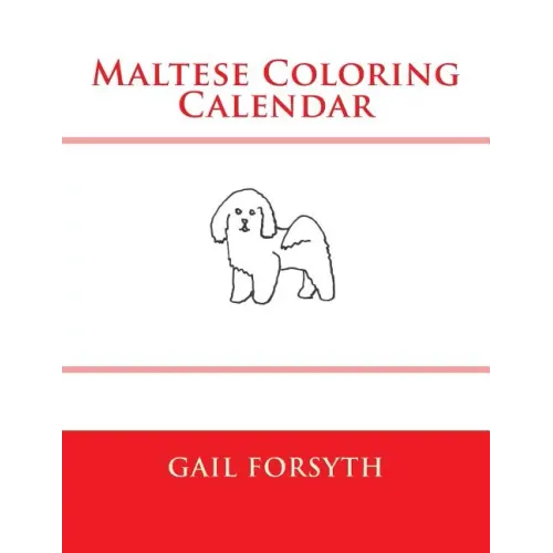 Maltese Coloring Calendar