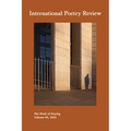 International Poetry Review: The Work of Staying, Volume 49, 2026