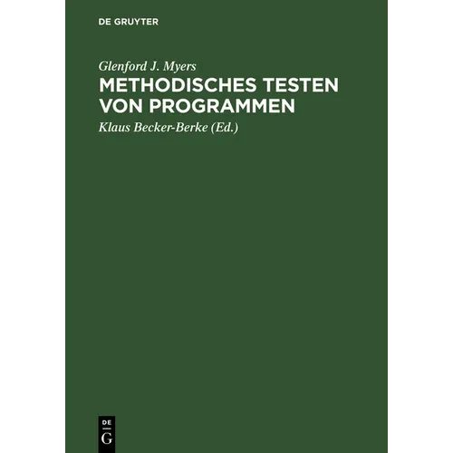 Methodisches Testen von Programmen