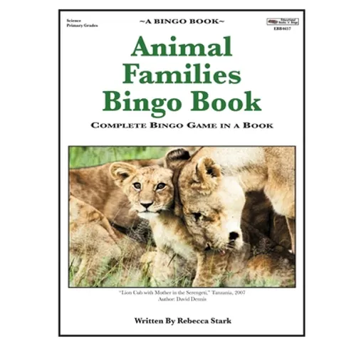 Animal Families Bingo Book: Complete Bingo Game In A Book