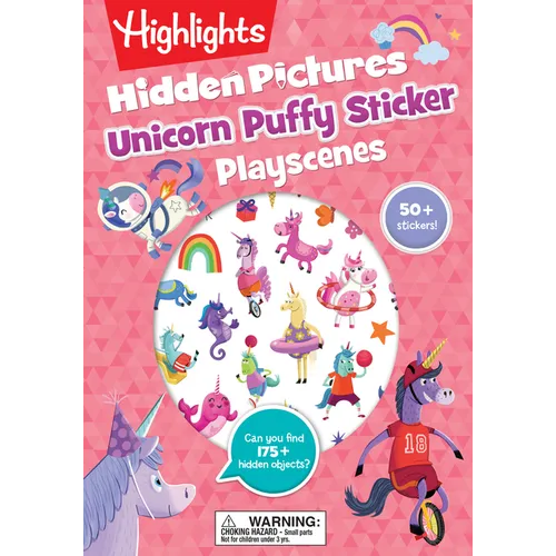 Unicorn Hidden Pictures Puffy Sticker Playscenes: Unicorn Hidden Pictures Puffy Sticker Playscenes (Highlights Puffy Sticker Playscenes): Unicorn Stic