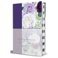 Biblia Rvr1960 Tapa Dura Y Tela Morada Con Flores Tamaño Manual Con Índice / Spanish Bible Rvr 1960, Hardcover, Purple Cloth with Flowers, Handy Size