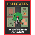 Halloween word search for adult: Halloween puzzle book