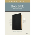 KJV Large Print Thinline Reference Bible, Filament Enabled Edition (Red Letter, Genuine Leather, Black)