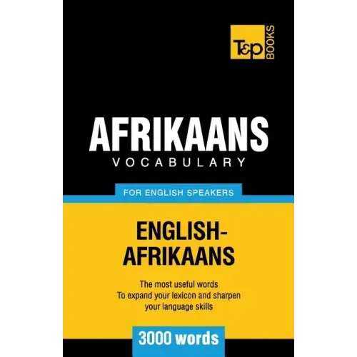 Afrikaans vocabulary for English speakers - 3000 words