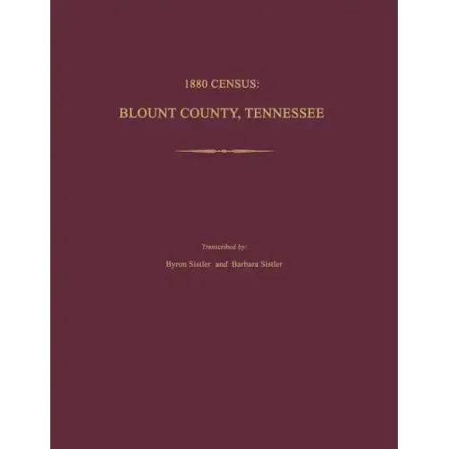 1880 Census, Blount County, Tennessee