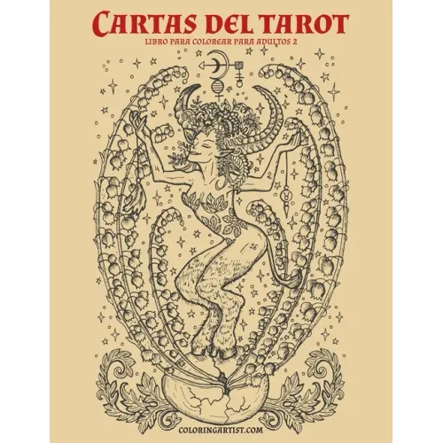 Cartas del tarot libro para colorear para adultos 2