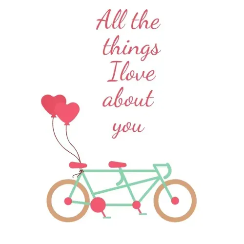 All the things i love about you: : Reasons i love you Notebook-Couple Notebook-Engagement Gift notebook-valentines day gift
