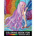 Coloring Book For Teenage Girls: Cute Designs and Detailed Drawings for Teens, Adults and Grown-ups - Fun Creative Arts & Craft Activity - Zendoodle P