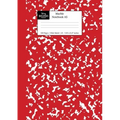 Marble Notebook A5: Red Marble Wide Ruled Journal