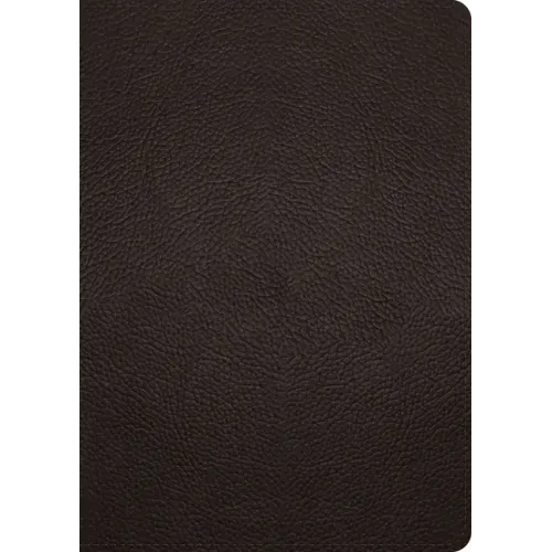 ESV Study Bible, Large Print (Buffalo Leather, Deep Brown)