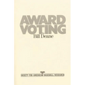 Award Voting