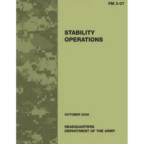 Stability Operations (Field Manual No. 3-07)