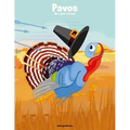 Pavos libro para colorear 1