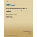 Department of Defense Contractors in Afghanistan and Iraq: Background and Analysis