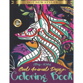 Stress Relief-Cool Animal Design Coloring Book: Adult Coloring Book with Fun, Easy, Hard and Relaxing Mandala Animals