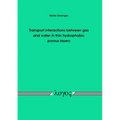 Transport Interactions Between Gas and Water in Thin Hydrophobic Porous Layers