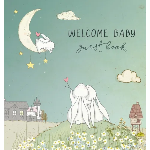 BABY SHOWER GUEST BOOK with GIFT LOG (HARDCOVER) for Baby Naming Day, Baby Shower Party, Christening or Baptism Ceremony, Welcome Baby Party: A Keepsa