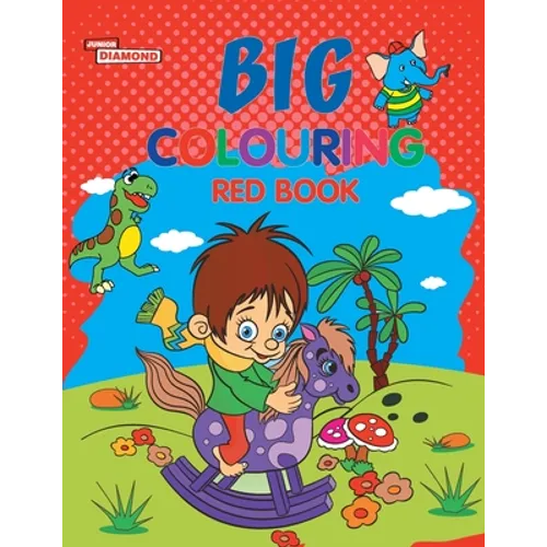 Big Colouring Red Book for 5 to 9 years Old Kids Fun Activity and Colouring Book for Children