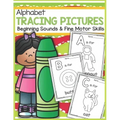 Alphabet Tracing Pictures Beginning Sounds and Fine Motor Skills: Practice for Kids with Pen Control, Line Tracing, Letters, and More! (Kids coloring