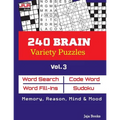 240 BRAIN Variety Puzzles: Vol. 3