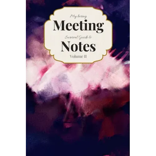 My Boring Meeting Survival Guide & Notes: 6x9 Meeting Notebook and Puzzle Book