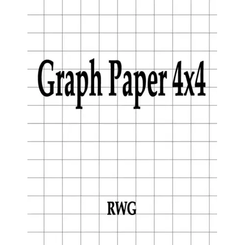 Graph Paper 4x4: 200 Pages 8.5" X 11"