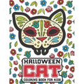 Halloween Cat Coloring Book For Kids: 40 Amazing Cat Coloring Pages with Halloween Themed Designs For Animal Lovers
