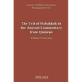 The Text of Habakkuk in the Ancient Commentary from Qumran