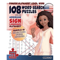 108 Word Search Puzzles with The American Sign Language Alphabet: Cool Kids Bundle 01: Adjectives, Verbs, Adverbs