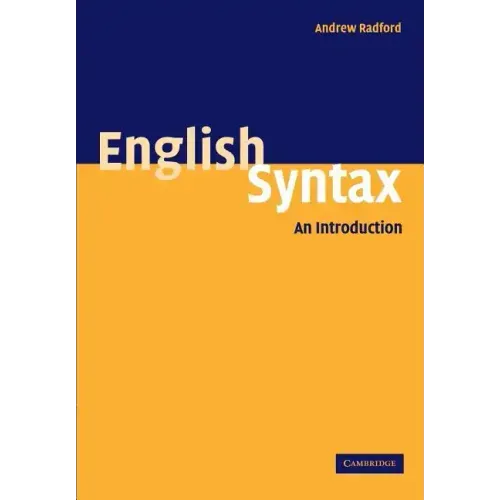 English Syntax: An Introduction