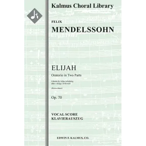 Elijah, Op.70: Vocal score