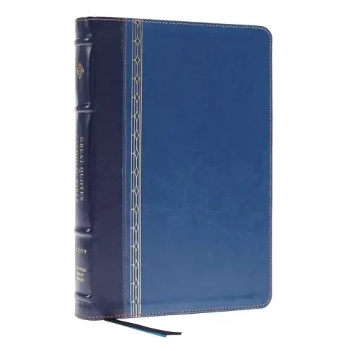 Nrsvce, Great Quotes Catholic Bible, Leathersoft, Blue, Comfort Print: Holy Bible