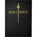 KJV Sword Bible, Large Print, Black Bonded Leather, Thumb Index: (Red Letter, 1611 Version)