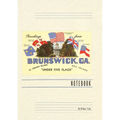Vintage Lined Notebook Greetings from Brunswick