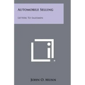 Automobile Selling: Letters To Salesmen