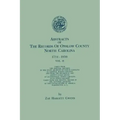 Abstracts of the Records of Onslow County, North Carolina, 1734-1850. in Two Volumes. Volume II
