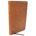 Net Bible, Thinline Large Print, Leathersoft, Brown, Comfort Print: Holy Bible