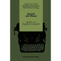 Sprache Und Wissen: Studien Zur Kognitiven Linguistik